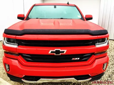 EGR Matte Black Superguard Style Hood Shield Chevrolet Silverado LD 2016-2018 - 301675