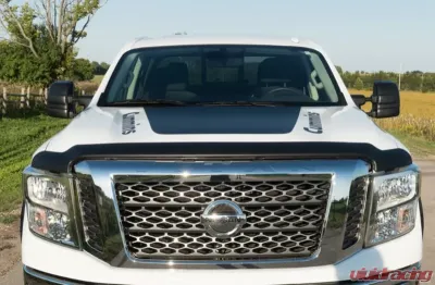 EGR Matte Black Superguard Style Hood Shield Nissan Titan XD 2016-2020 - 305905