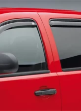 EGR Dark Smoke In-Channel Style 4pc Window Visors Chevrolet Silverado | GMC Sierra Ext Cab 2007-2013                                     - 571501 - Image 2