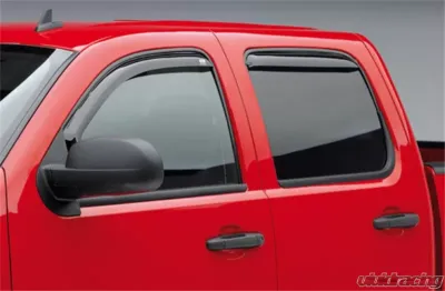 EGR Dark Smoke In-Channel Style 4pc Window Visors Chevrolet Silverado | GMC Sierra Ext Cab 2007-2013 - 571501