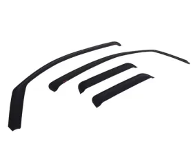 EGR Matte Black In-Channel Style 4pc Window Visors Chevrolet Silverado Crew Cab 2007-2012