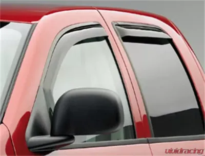 EGR Dark Smoke In-Channel Style 4pc Window Visors Dodge F/S Pickup Quad Cab New Body 2002-2008 - 572451