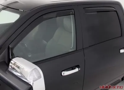 EGR Dark Smoke In-Channel Style 4pc Window Visors Dodge Ram 1500 Quad Cab 2009-2019 - 572651