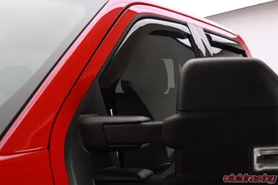 EGR Dark Smoke In-Channel Style 4pc Window Visors Ford F-150 Super Cab 2015-2020 - 573471