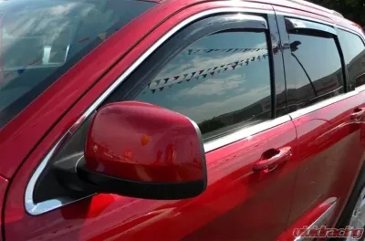 EGR Dark Smoke In-Channel Style 4pc Window Visors Jeep Grand Cherokee 2011-2020 - 575131
