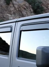 EGR Matte Black In-Channel Style 4pc Window Visors Jeep Wrangler JK 2007-2017                                     - 575155 - Image 2