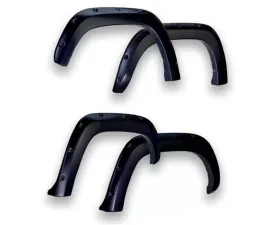 EGR Black Bolt-On Look Color Match Fender Flares Set Chevrolet Silverado w/6-8ft Bed 2014-2019