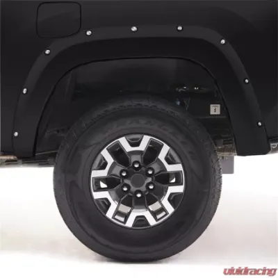 EGR Black Bolt-On Look Color Match Fender Flares Set Chevrolet Silverado 1500 w/ 5ft Bed 2014-2018 - 791674-GBA