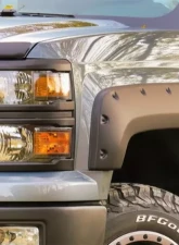 EGR Matte Black Bolt-On Style Fender Flares Set Chevrolet Silverado 1500 w/ 5ft Bed 2014-2018                                     - 791675 - Image 3