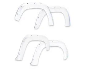 EGR Super White Bolt-On Look Color Match Fender Flares Set Toyota Tacoma w/ Mudflap 2016-2020