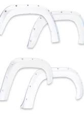 EGR Super White Bolt-On Look Color Match Fender Flares Set Toyota Tacoma w/ Mudflap 2016-2020                                     - 795084-040 - Image 4