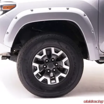 EGR Silver Sky Bolt-On Look Color Match Fender Flares Set Toyota Tacoma w/ Mudflap 2016-2020 - 795084-1D6