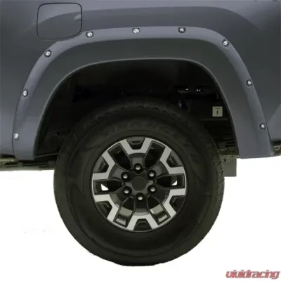 EGR Magnetic Gray Bolt-On Look Color Match Fender Flares Set Toyota Tacoma w/ Mudflap 2016-2020 - 795084-1G3