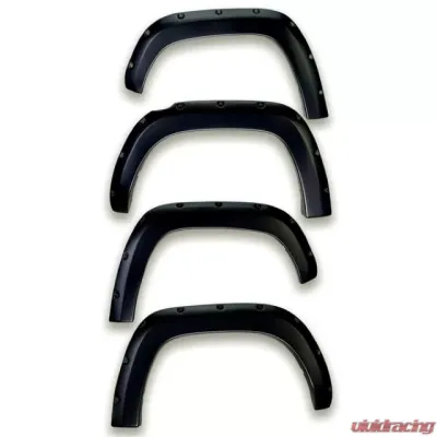 EGR Black Bolt-On Look Color Match Fender Flares Set Toyota Tacoma w/ Mudflap 2016-2020 - 795084-202