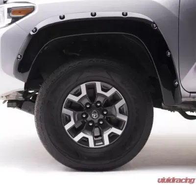 EGR Black Bolt-On Look Color Match Fender Flares Set Toyota Tacoma w/ Mudflap 2016-2020 - 795084-202