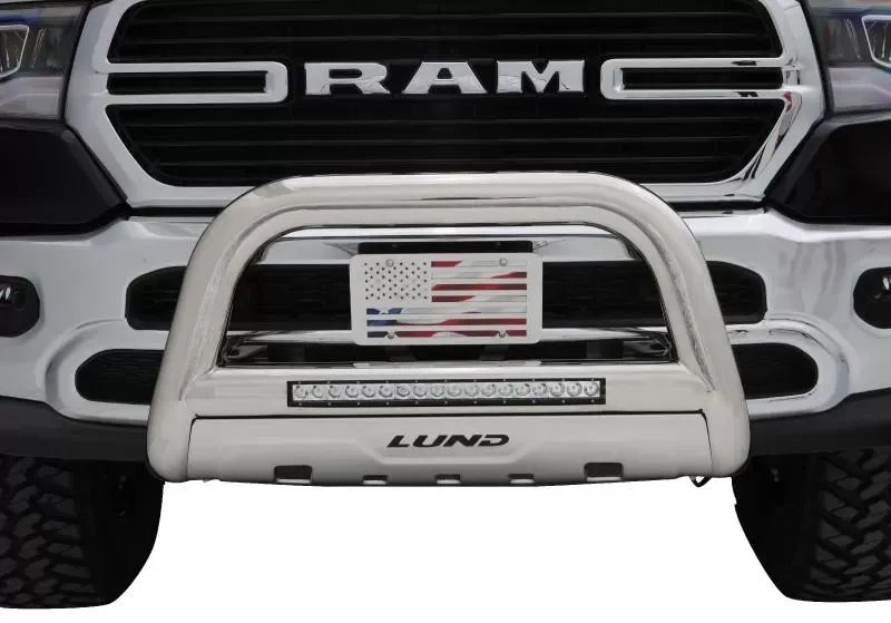 LUND Bull Bar with LED Light Bar Stainless Steel - 47021208