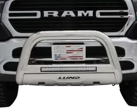 LUND Bull Bar with LED Light Bar Stainless Steel