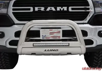 LUND Bull Bar with LED Light Bar Stainless Steel - 47021208