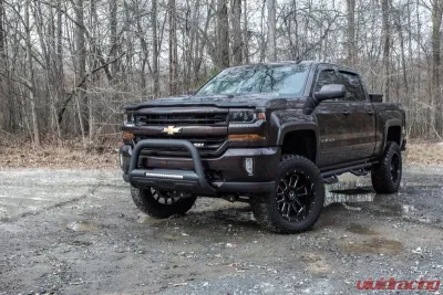Lund Bull Bar With Led Light Bar-Black GMC Sierra 2020-2021 - 47121201