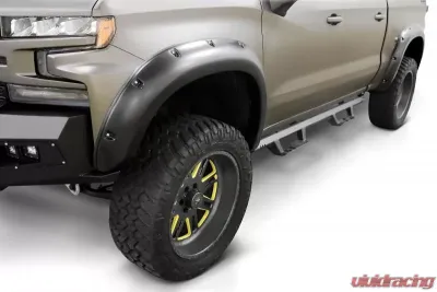 LUND 4pc RX-Flat Smooth Elite Series Fender Flares w/Black Bolts GMC Sierra 2019-2021 - RX130S
