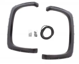LUND Rivet Style Fender Flare Set Rear Textured 2-Piece Set