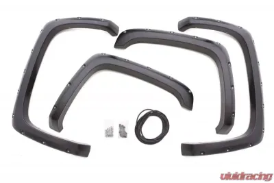 LUND Rivet Style Fender Flare Set Front and Rear Smooth 4-Piece Set - RX111-2S