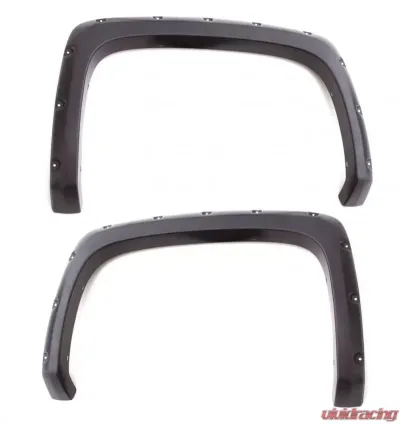LUND 2pc Rear RX-Rivet Smooth Elite Series Fender Flares w/Black Bolts GMC Sierra 2019-2021 - RX130SB