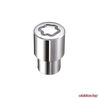 McGard Chrome Wheel Lock Nut Set 4 pack Regular Shank Seat 1/2-20|13/16 Hex|1.38in. Length - 21120