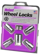 McGard Wheel Lock Nut Set - 4pk. (Reg. Shank Seat) 7/16-20 / 13/16 Hex / 1.38in. Length - Chrome                                     - 21122 - Image 3