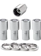 McGard Wheel Lock Nut Set - 4pk. (Long Shank Seat) 1/2-20 / 13/16 Hex / 1.75in. Length - Chrome                                     - 22140 - Image 3