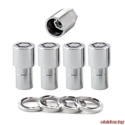 McGard Wheel Lock Nut Set - 4pk. (Long Shank Seat) 1/2-20 / 13/16 Hex / 1.75in. Length - Chrome - 22140