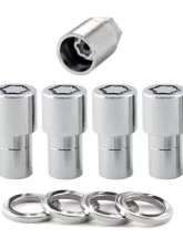 McGard Wheel Lock Nut Set - 4pk. (Long Shank Seat) M12X1.5 / 13/16 Hex / 1.75in. Length - Chrome                                     - 22158 - Image 3