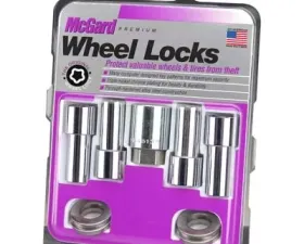 McGard Wheel Lock Nut Set - 4pk. (X-Long Shank) 7/16-20 / 13/16 Hex / 2.165in. Length - Chrome