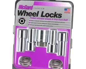 McGard Wheel Lock Nut Set - 4pk. (X-Long Shank) 1/2-20 / 13/16 Hex / 2.165in. Length - Chrome
