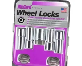 McGard Wheel Lock Nut Set - 4pk. (X-Long Shank) M12X1.5 / 13/16 Hex / 2.165in. Length - Chrome