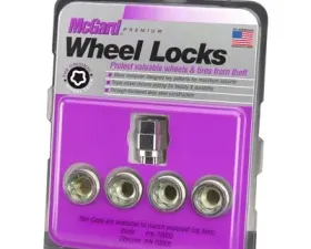 McGard Wheel Lock Nut Set - 4pk. (Under Hub Cap / Cone Seat) 1/2-20 / 3/4 & 13/16 Hex / .775in. L