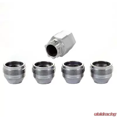 McGard Wheel Lock Nut Set - 4pk. (Under Hub Cap / Cone Seat) 1/2-20 / 3/4 & 13/16 Hex / .775in. L - 24010