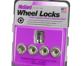 McGard Wheel Lock Nut Set - 4pk. (Under Hub Cap / Cone Seat) M12X1.25 / 19mm & 21mm Hex / .775in. L