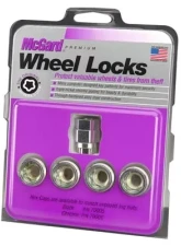 McGard Wheel Lock Nut Set - 4pk. (Under Hub Cap / Cone Seat) M12X1.25 / 19mm & 21mm Hex / .775in. L                                     - 24013 - Image 3