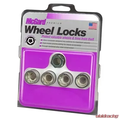 McGard Wheel Lock Nut Set - 4pk. (Under Hub Cap / Cone Seat) 9/16-18 / 15/16 Hex / 1.015in. L - 24015