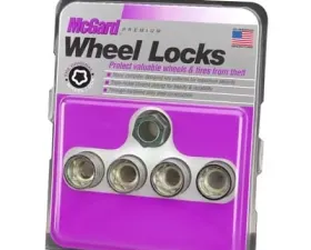 McGard Wheel Lock Nut Set - 4pk. (Under Hub Cap / Cone Seat) M12X1.75 / 19mm & 21mm Hex / .802in. L