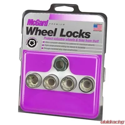 McGard Wheel Lock Nut Set - 4pk. (Under Hub Cap / Cone Seat) M14X1.5 / 22mm Hex / .893in. Length - 24019