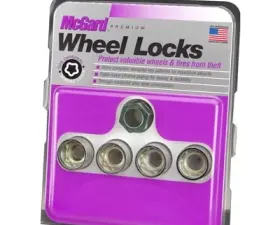 McGard Wheel Lock Nut Set - 4pk. (Under Hub Cap / Cone Seat) M14X2.0 / 13/16 Hex / .893in. Length