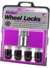 McGard Wheel Lock Nut Set - 4pk. (Cone Seat) 1/2-20 / 3/4 & 13/16 Dual Hex / 1.28in. Length - Black                                     - 24025 - Image 3