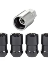 McGard Wheel Lock Nut Set - 4pk. (Cone Seat) 1/2-20 / 3/4 & 13/16 Dual Hex / 1.46in. Length - Black                                     - 24038 - Image 3