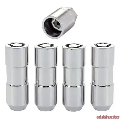 McGard Wheel Lock Nut Set - 4pk. (Cone Seat Duplex) 1/2-20 / 7/8 Hex / 2.5in. Length - Chrome - 24109