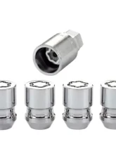 McGard Wheel Lock Nut Set - 4pk. (Cone Seat) 1/2-20 / 3/4 & 13/16 Dual Hex / 1.28in. Length - Chrome                                     - 24193 - Image 3