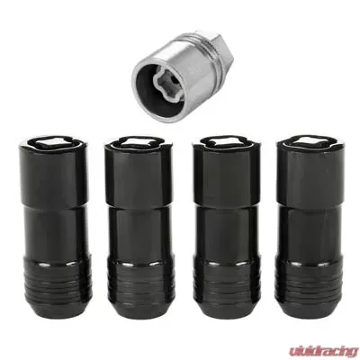 McGard Wheel Lock Nut Set - 4pk. (Cone Seat) M14X2.0 / 13/16 Hex / 2.25in. Length - Black - 24208