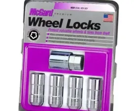 McGard Wheel Lock Nut Set - 4pk. (Cone Seat) M14X1.5 / 21mm & 22mm Dual Hex / 1.965in. L - Chrome