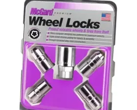 McGard Wheel Lock Nut Set - 4pk. (Cone Seat) M14X1.5 / 21mm & 22mm Dual Hex / 1.639in. L - Chrome